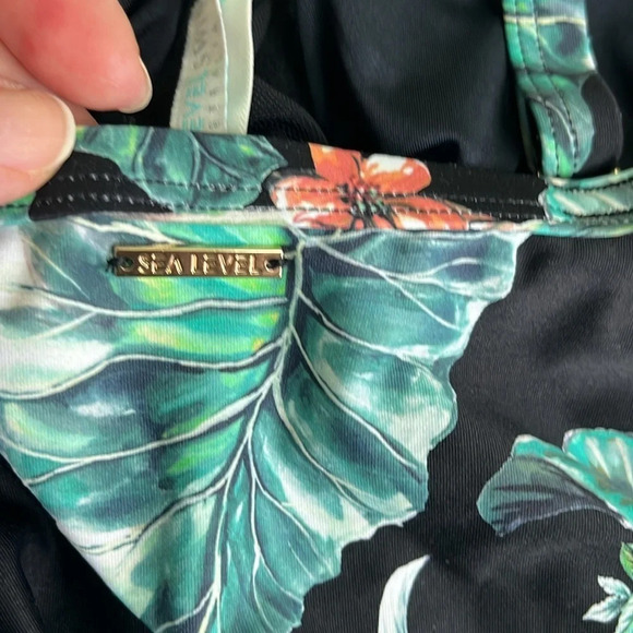 Sea Level Australia Tango DD/E cup bralette Singlet black tankini swim top - Picture 8 of 16